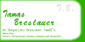 tamas breslauer business card